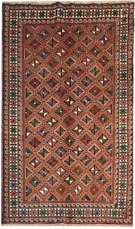 Kurdi Tappeto persiano 200x120 Marrone (Iran) Annodato A Mano