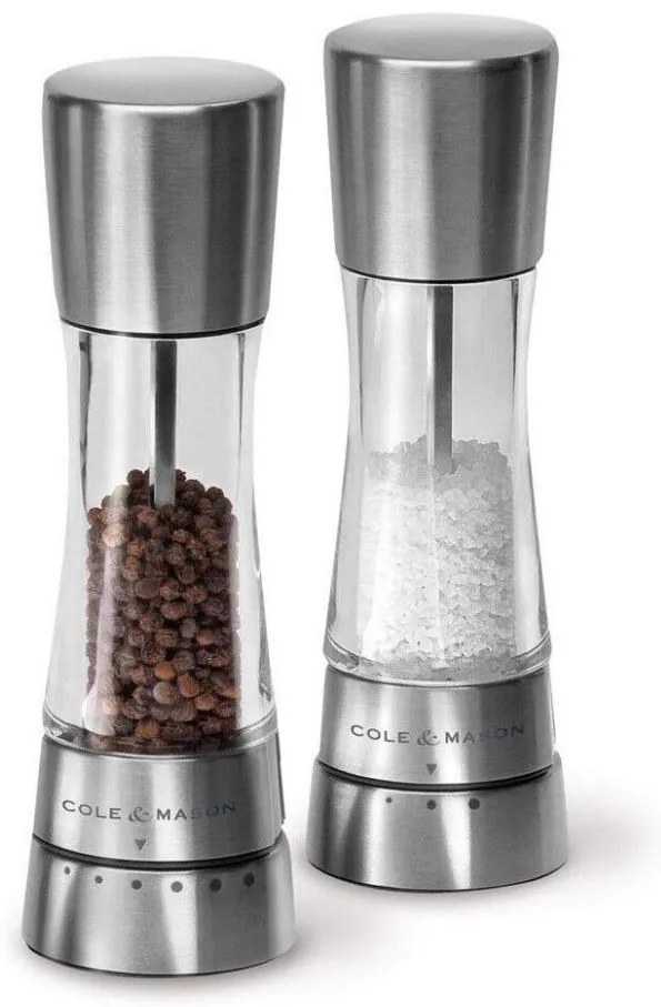 Cole&Mason - Set macinini sale e pepe DERWENT 2 pz 19 cm cromo lucido