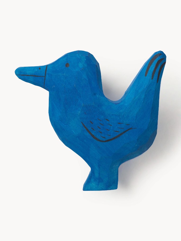 Gancio da parete per bambini in legno di betulla fatto a mano Anton Bird