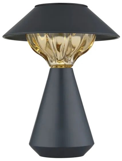 Globo 36639A - Lampada solare LED 10xLED/0,06W/1,2V IP44 nero