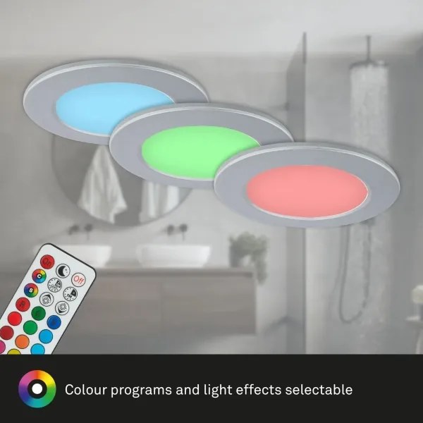 Briloner - SET 3x Lampada LED dimmerabile da bagno LED/4,8W/230V IP65
