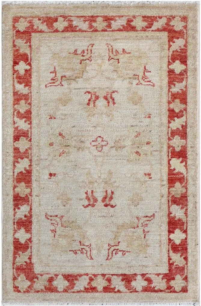 Ziegler Tappeto 100x60 Beige (Pakistan) Annodato A Mano