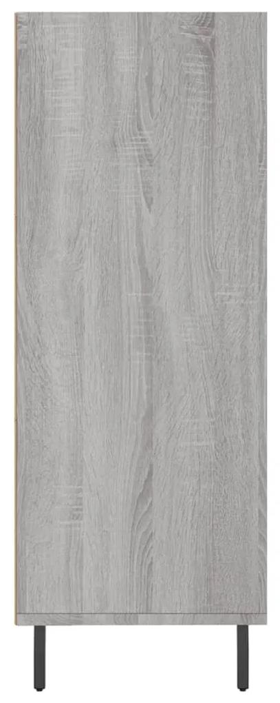 Scaffale grigio sonoma 69,5x32,5x90 cm in legno multistrato
