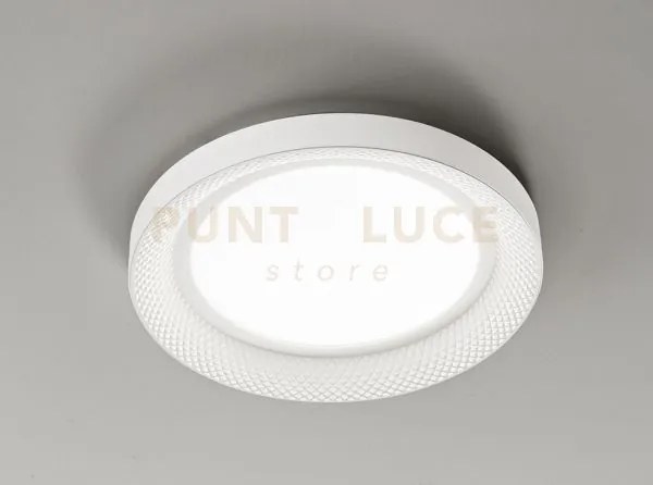 Plafoniera in metallo colore bianco opaco hive led 40w cct 3000k 40...