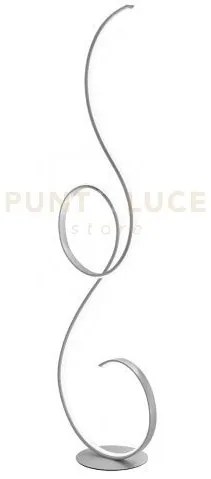 Piantana flok a led  3000k 2200lm 44w  argento h.152cm dimmerabile