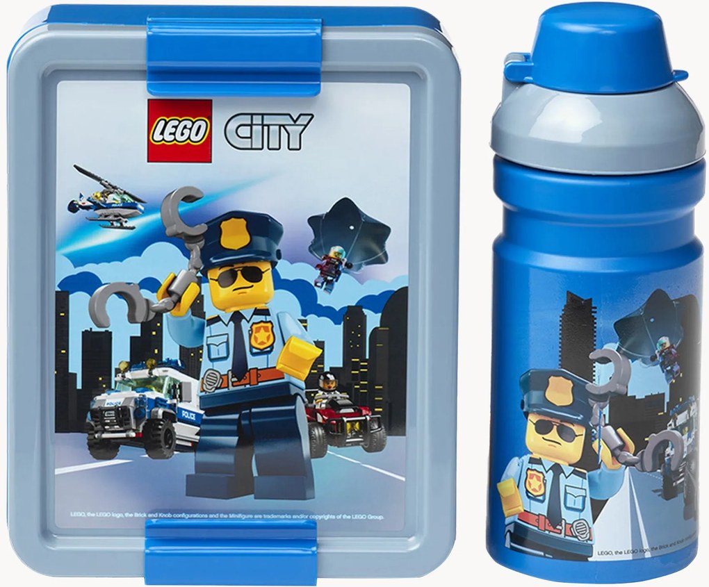 Set pranzo per bambini City, set da 2