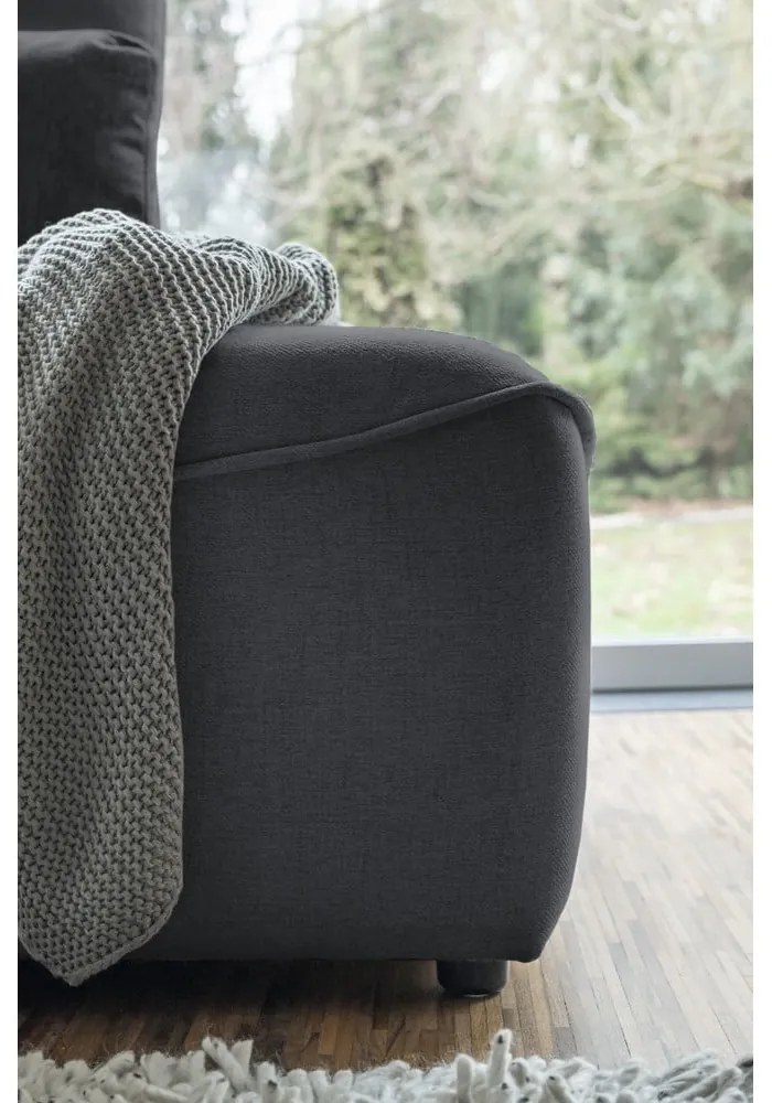 Divano letto angolare grigio scuro (variabile) Homely Tommy - Miuform