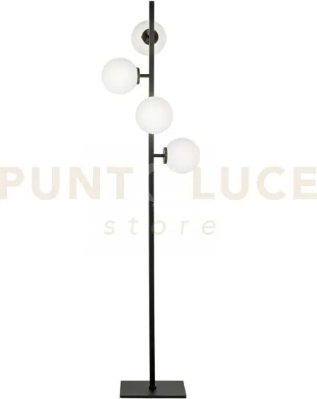 Piantana enoire nera 4 luci attacco e14 149,8x37,5x25cm diffusori i...