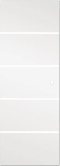 Anta per porta scorrevole ARTENS Miami in cristallo bianco serigrafato, L 86 x H 215 cm spessore 8 mm, apertura reversibile
