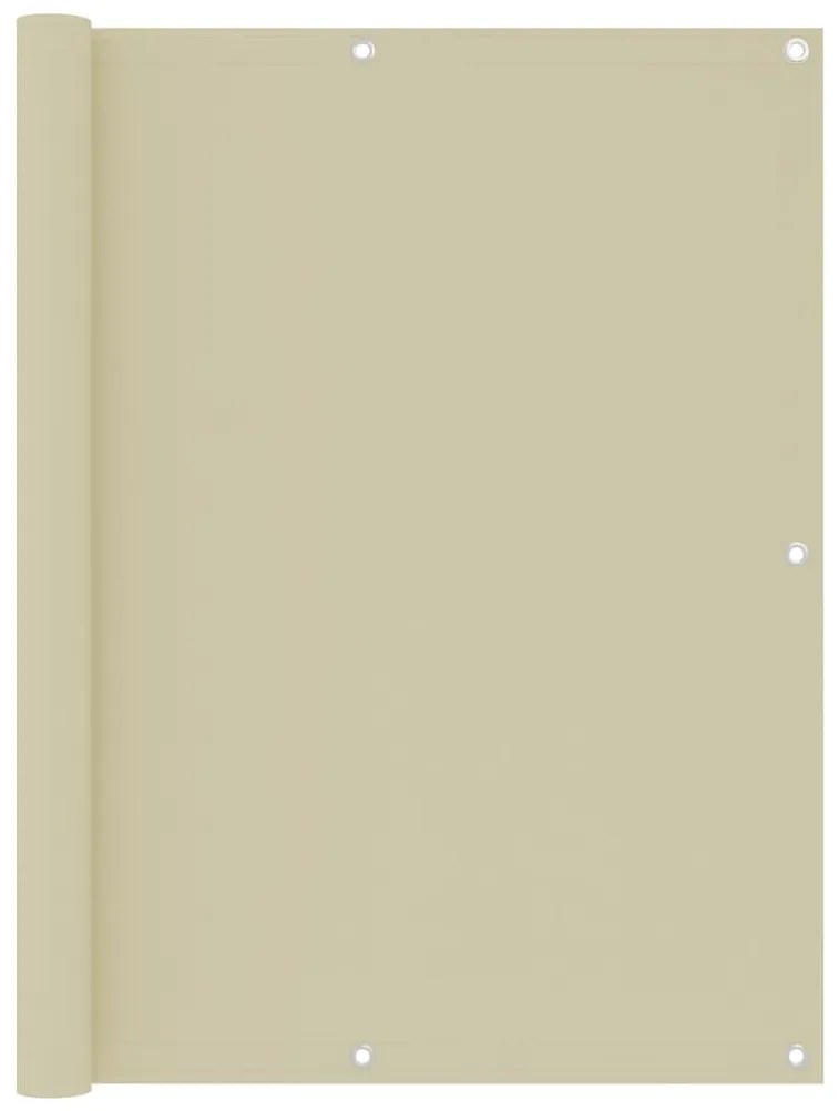 Paravento Da Balcone Crema 120x400 Cm İn Tessuto Oxford /