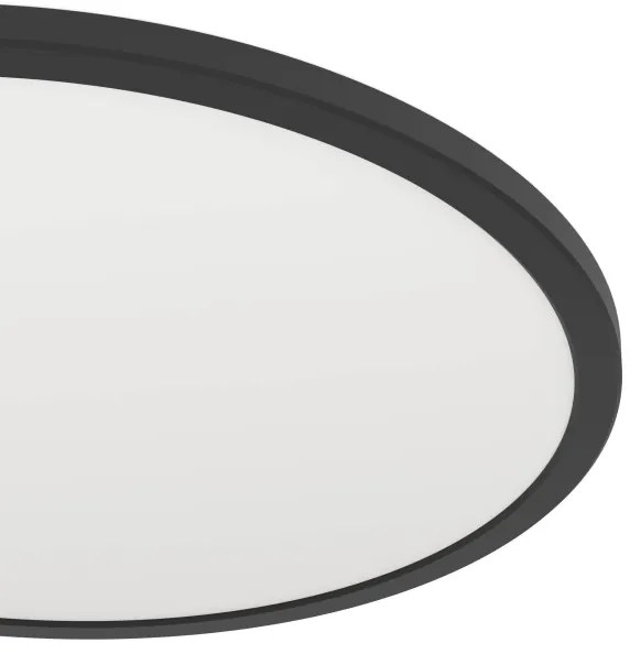 Eglo 901441 - Plafoniera LED da esterno ROVITO 16,8W/230V diametro 50cm IP44 nero