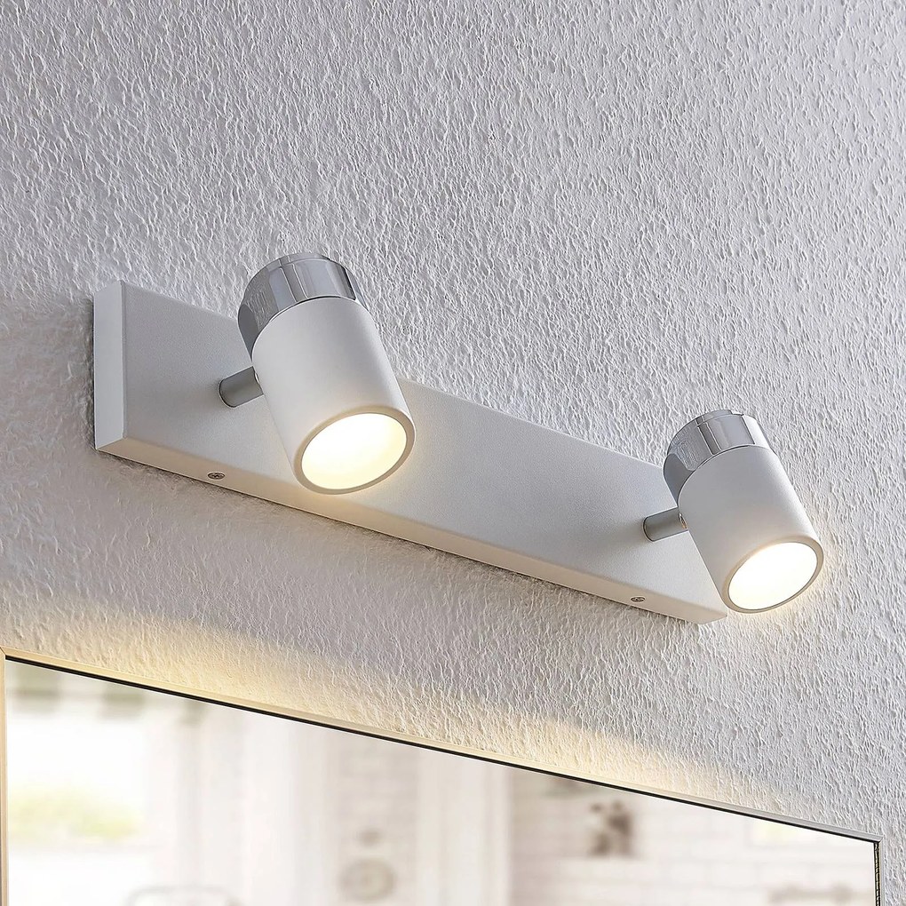 Lindby Faretto Kardo a 2 luci, IP44 a parete e a soffitto