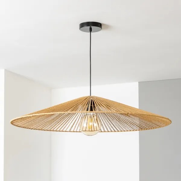 Brilagi - Lampadario LED a sospensione su cavo CERIA BOHO 1xE27/40W/230V Ø 90 cm marrone