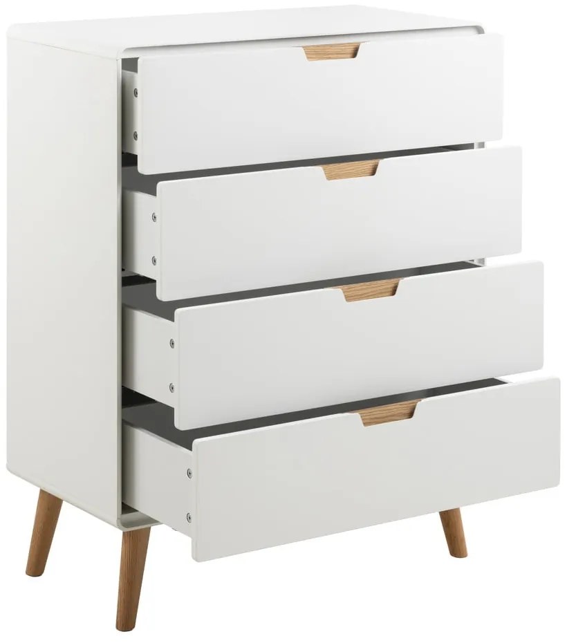 Cassettiera bianca 80x100x40 cm Lowell - Actona