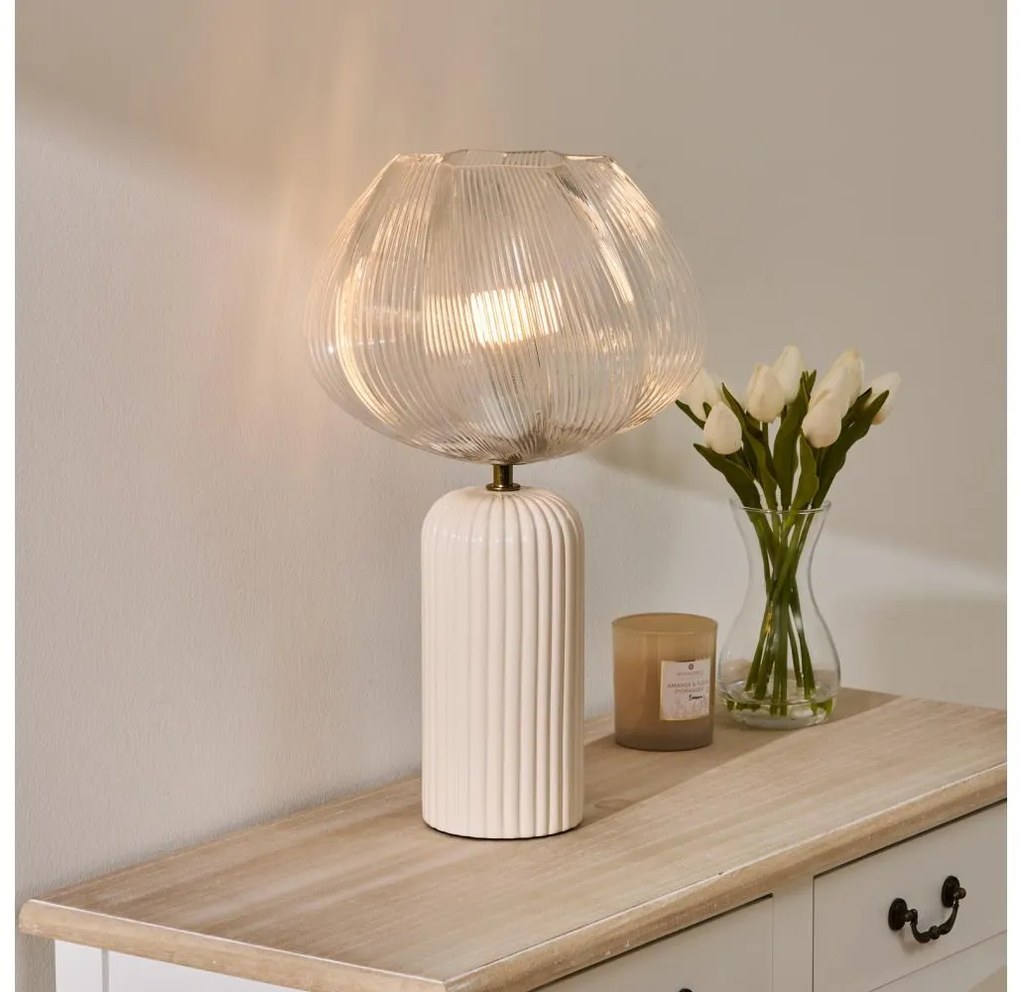 Atmosphera - Lampada da tavolo PHYLAS 1xE14/40W/230V beige