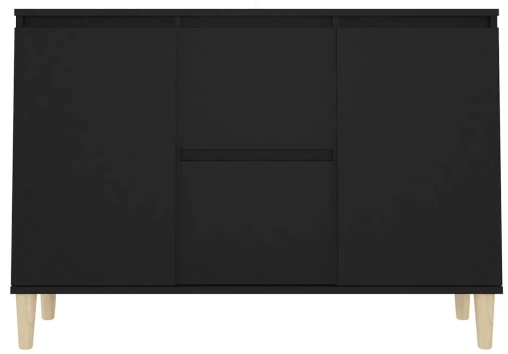 Credenza nera 103,5x35x70 cm in truciolato