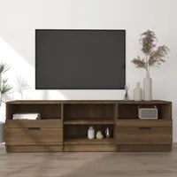 Mobile TV Rovere Marrone 150x33,5x45 cm in Legno Ingegnerizzato cod mxl 15423