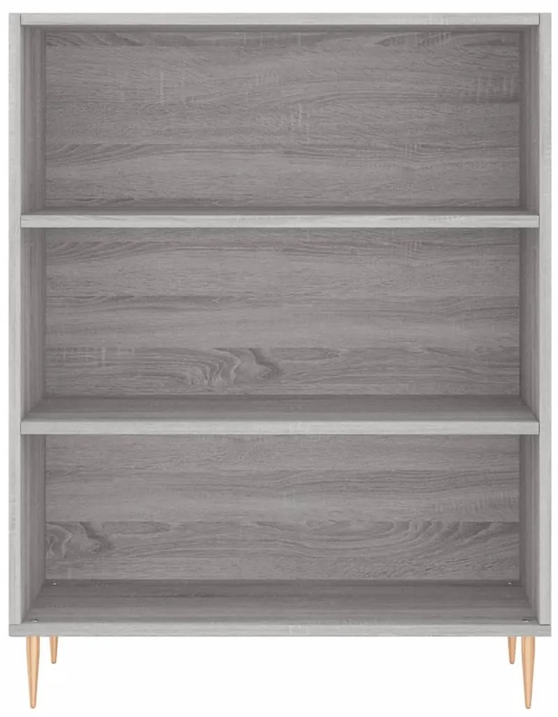 Credenza Grigio Sonoma 69,5x34x180 cm in Legno Multistrato