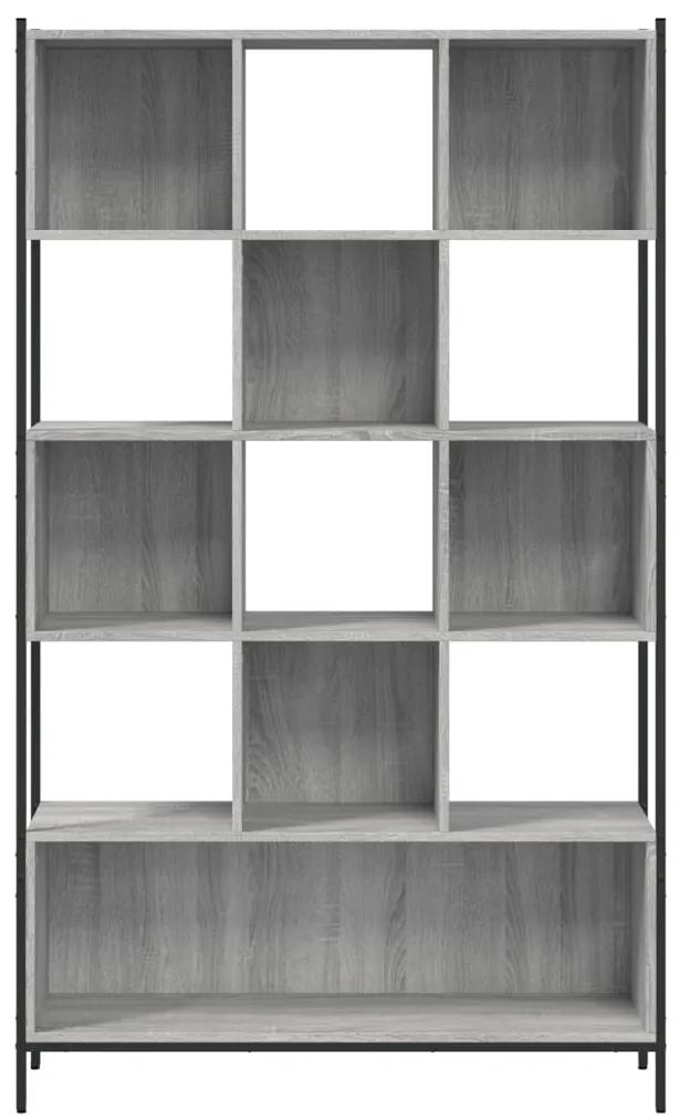 Libreria grigio sonoma 102x28x172 cm in legno multistrato