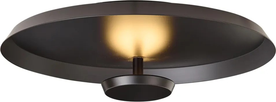 Plafoniera moderna nero opaco con LED dimmerabile a 3 livelli - Sombra