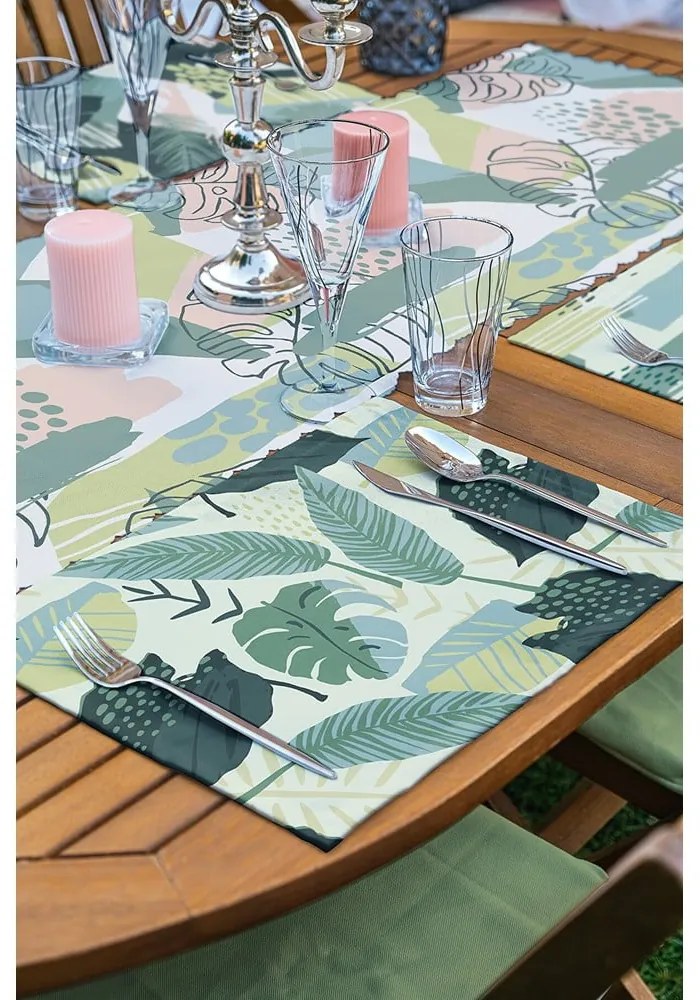 Set di 4 tovagliette e runner in tessuto - Minimalist Home World