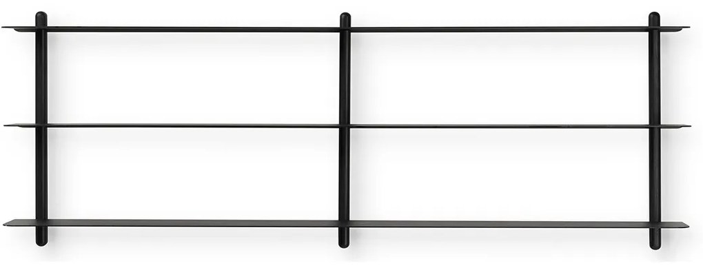 GEJST - Nivo Shelf D Nero Albero di Frassino/Nero