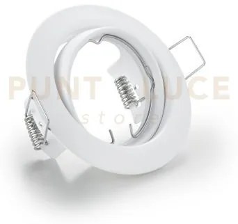 Jura faretto da incasso rotondo orientabile bianco d. 8,3cm attacco...