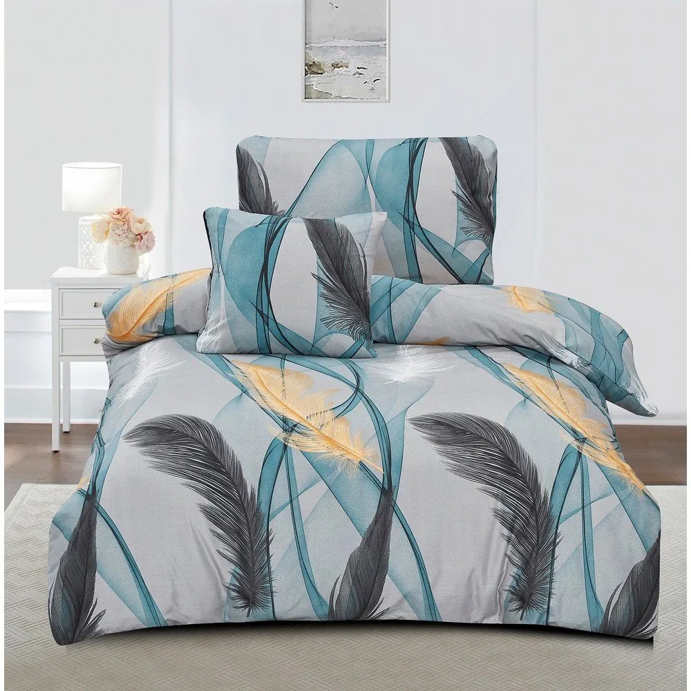 Set copripiumino e federa in microsatinato per letto singolo 3 pezzi 140x200 cm Melissa – My House