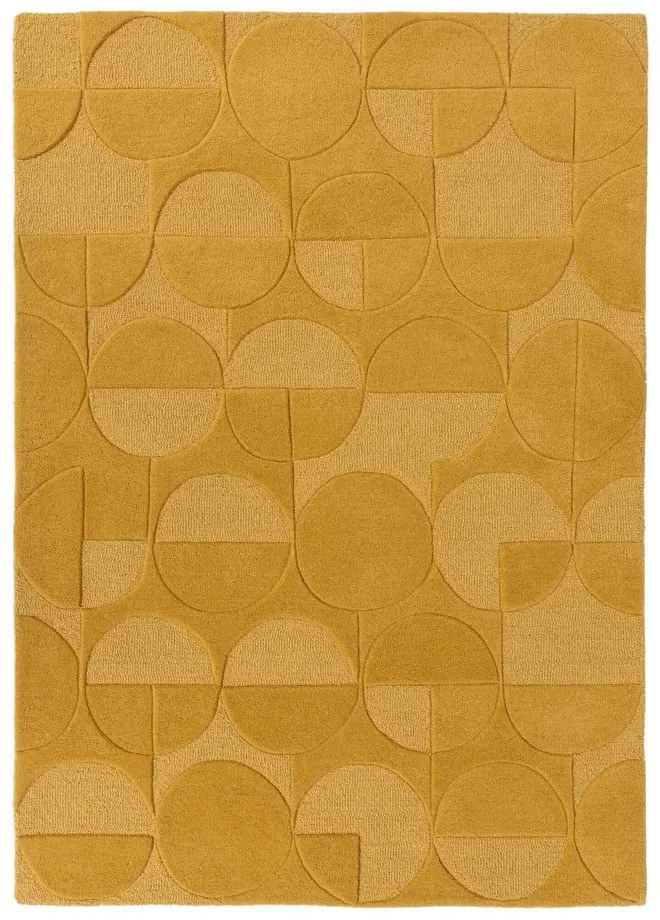 Tappeto in lana gialla 160x230 cm Gigi - Flair Rugs