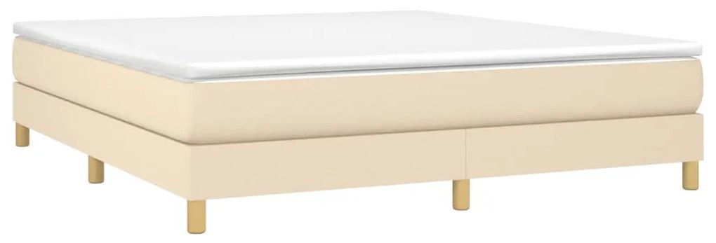 Giroletto a molle crema 180x200 cm in tessuto