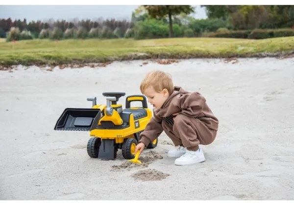 Bici a spinta caricatore CAT 2xAA giallo/nero