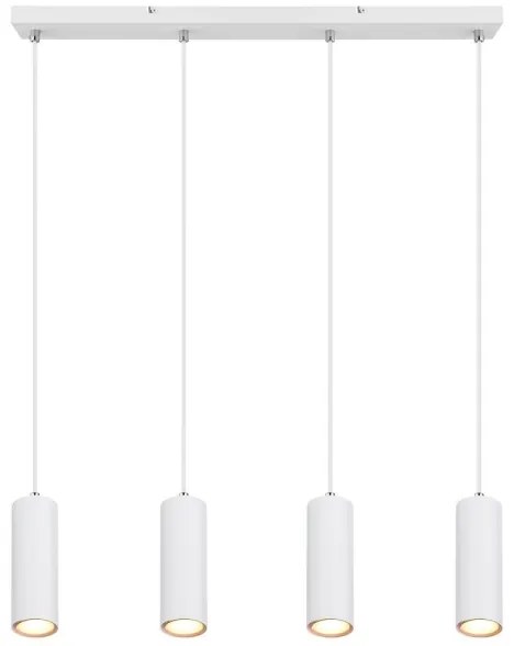 Globo 57911-4HW - Lampadario a sospensione con filo ROBBY 4xGU10/35W/230V bianco