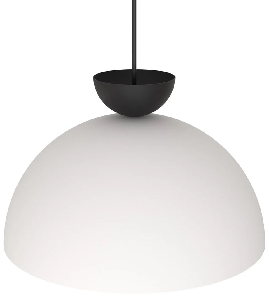 Lampadario Minimal Efesto Acciaio Bianco Nero 1 Luce Gx53
