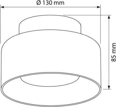 Brilagi - Faretto AURA LUX 1xGX53/30W/230V Ø 13 cm nero/fumé