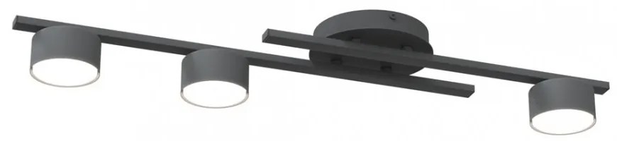 Lampada da soffitto in acciaio FRAGMENT 3 da interno 3xGX53 Colore del corpo Nero