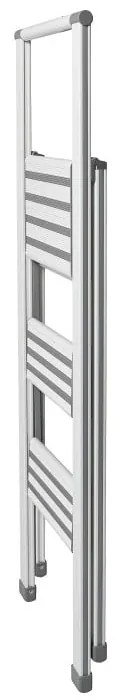 Scala pieghevole bianca Alu, altezza 127 cm - Wenko