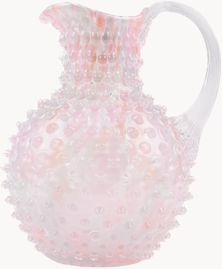 Brocca in vetro soffiato Paris Hobnail