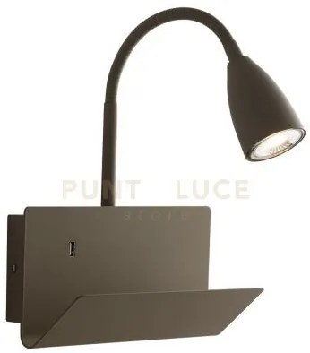 Applique a parete gulp flessibile fango con usb 2a 1 luce attacco g...