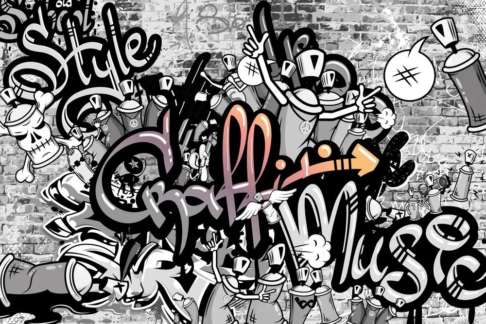 Carta da parati – Arte graffiti moderna