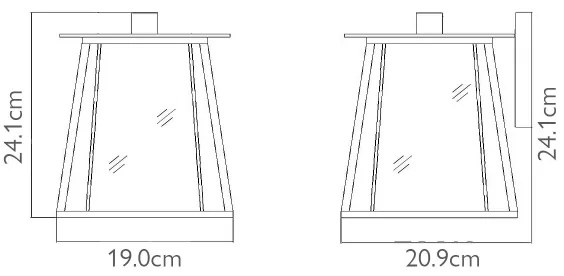 Elstead HK-WALKER2-S - Applique da esterno WALKER 1xE27/100W/230V IP44
