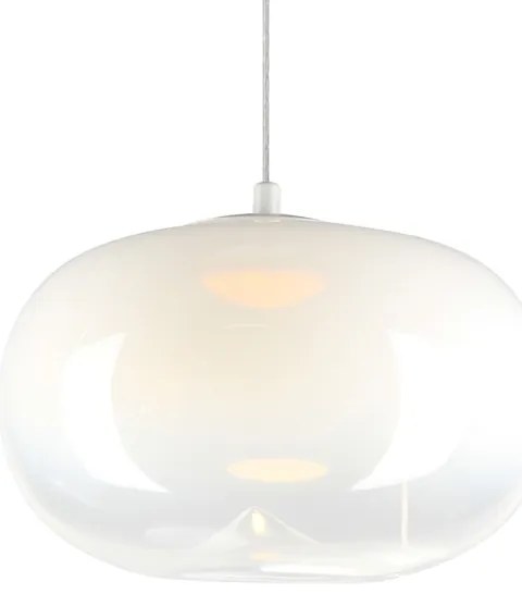 Lampadario LED a sospensione con filo VASO LED/4W/230V diametro 18 cm bianco