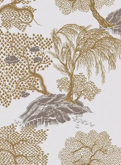 Isidore Leroy Carta da parati Jardin d'Asie - Chamois