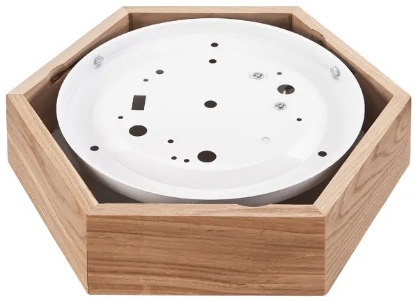 Plafoniera ROVERE HEX 1xE27/60W/230V d. Rovere 32 cm