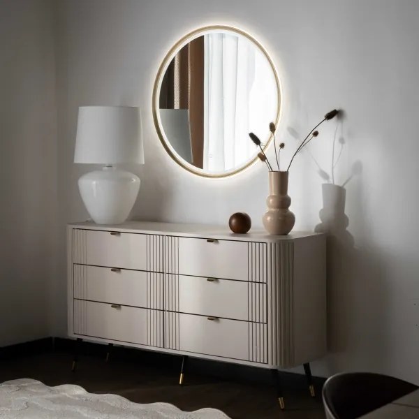 Zuma Line 3177A - Specchio da bagno LED dimmerabile 36W/230V 3000/4000/6000K Ø 80 cm IP44