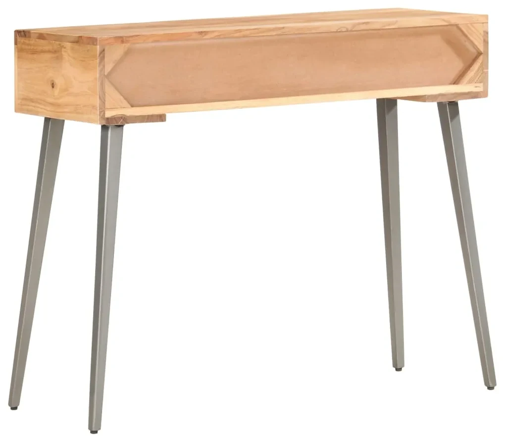 Tavolo consolle 90x30x75 cm in legno massello di acacia