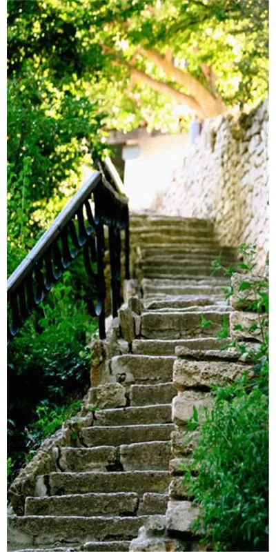 Fotomurale per porta Stony Stairs