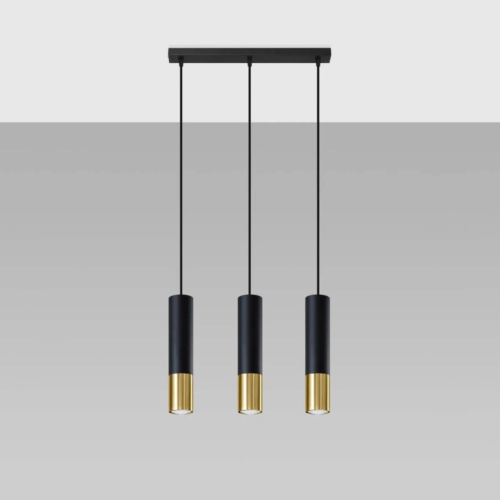 Lampada a Sospensione 3xGU10 in Acciaio LOOPEZ 3L