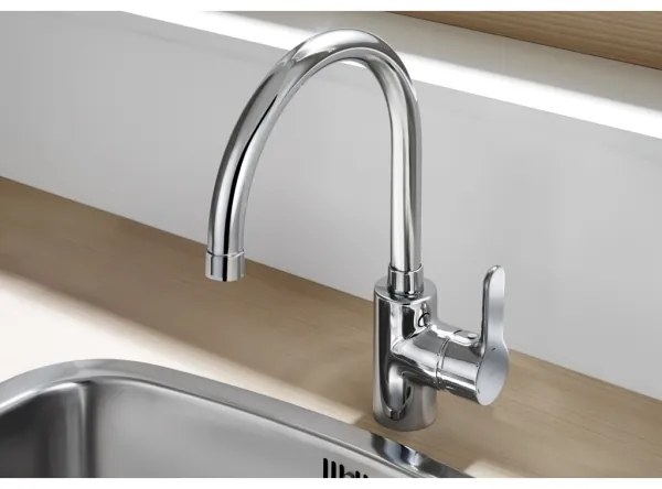 Roca A5A8409C00 - Miscelatore lavabo L20 32,5 cm cromo lucido