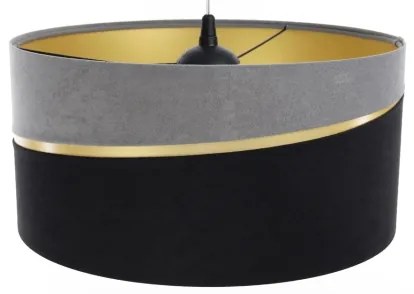 Lampadario a sospensione con filo SWING 1xE27/60W/230V nero/grigio/oro