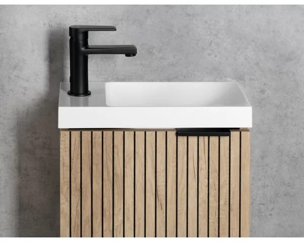 Sapho - Miscelatore per lavabo KAI 15 cm nero opaco